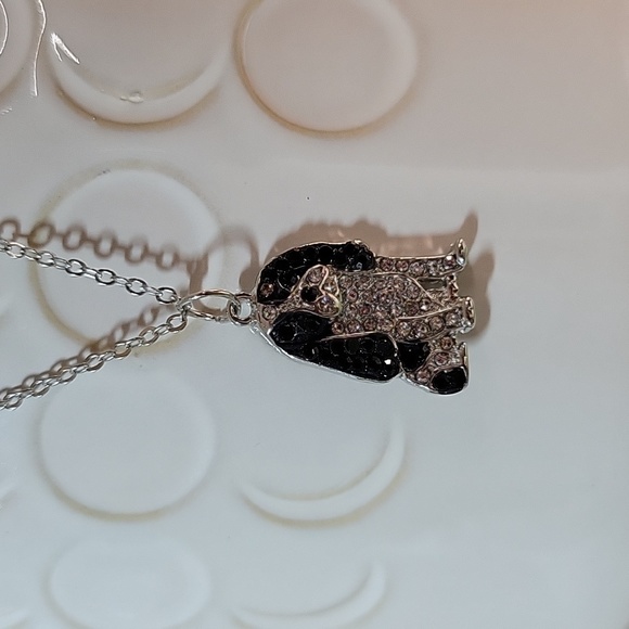 🔥LAST ONE🔥 SPRINGER SPANIEL Crystal Shimmer Necklace - Picture 6 of 7